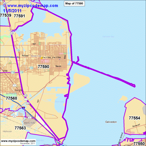 map of 77590