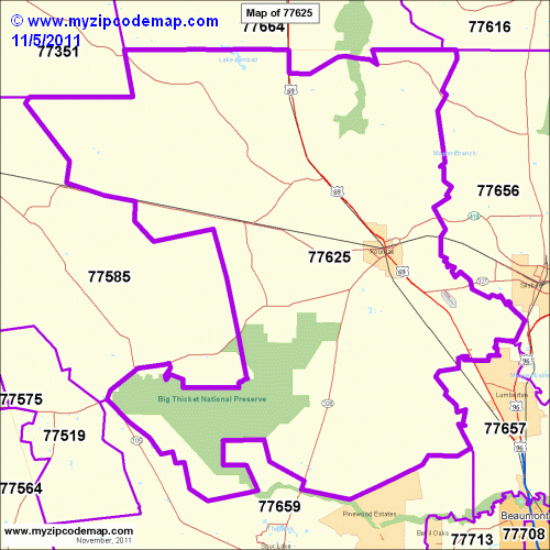 map of 77625