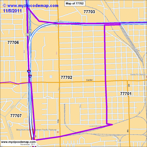 map of 77702