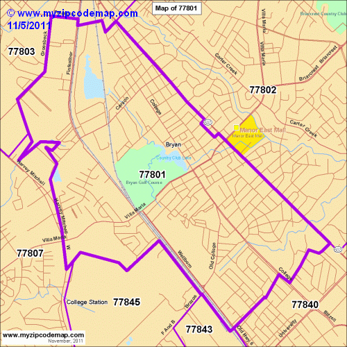 map of 77801