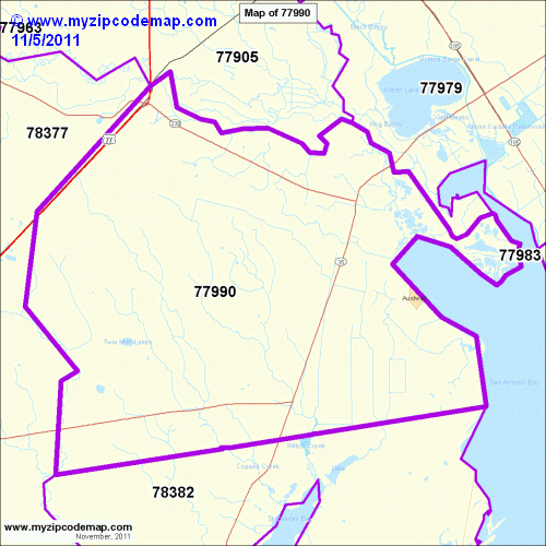 map of 77990