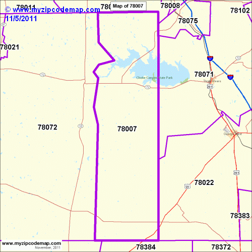 map of 78007