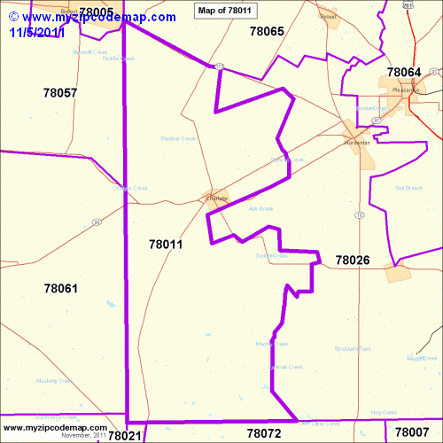 map of 78011