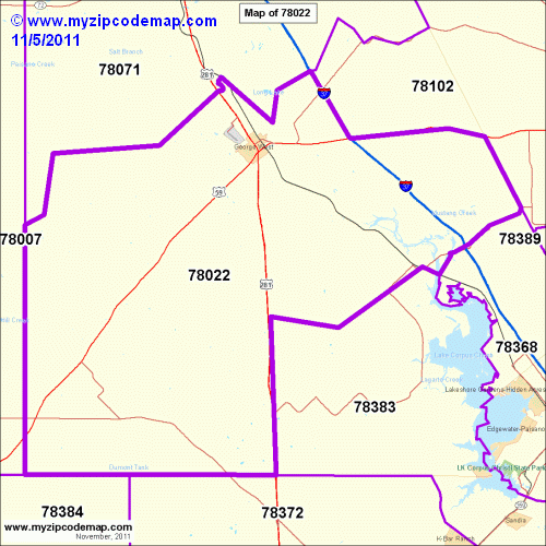 map of 78022