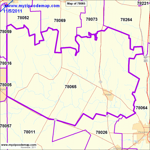 map of 78065