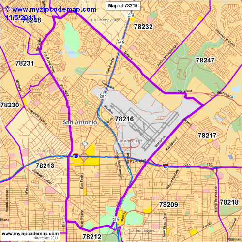 map of 78216