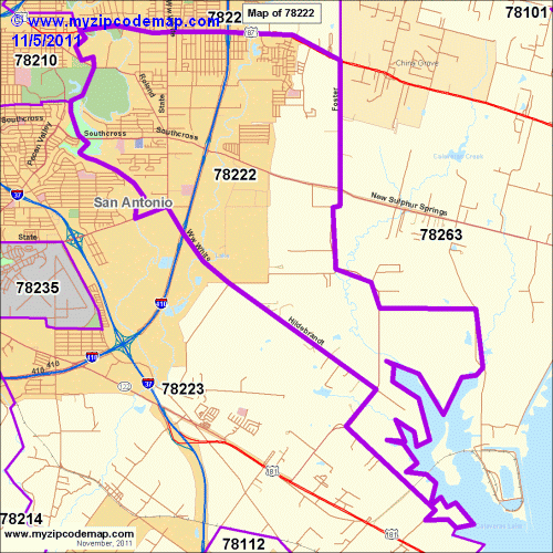 map of 78222