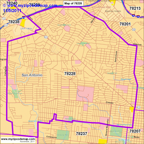 map of 78228