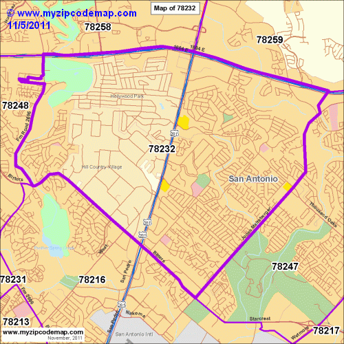 map of 78232