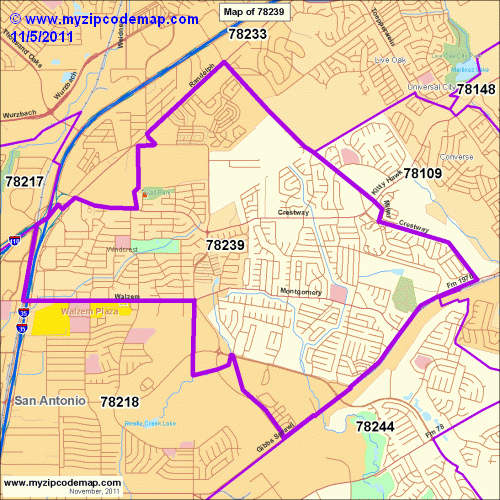 map of 78239
