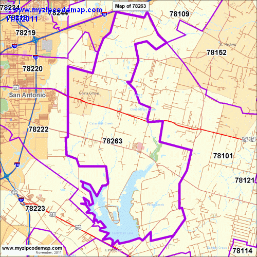 map of 78263