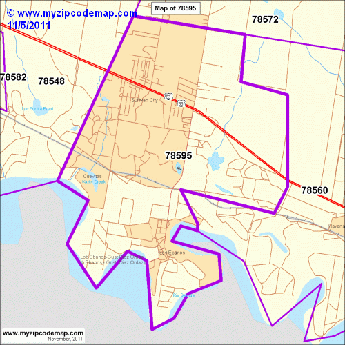 map of 78595