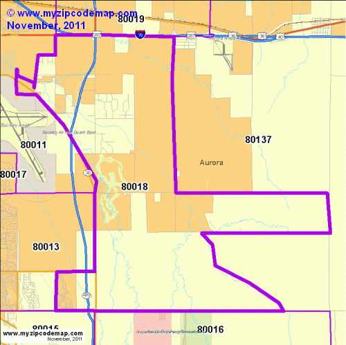 map of 80018