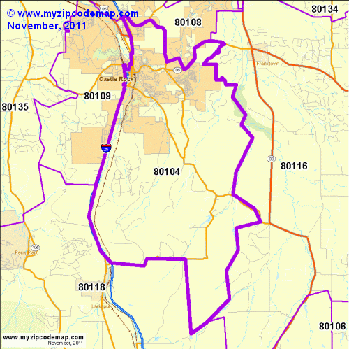 map of 80104