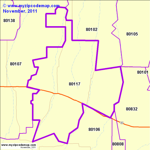 map of 80117