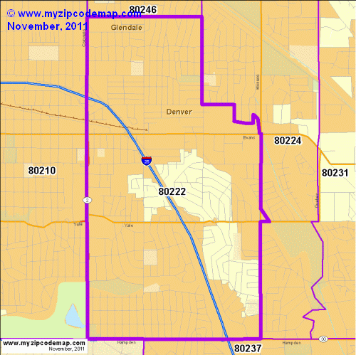 map of 80222