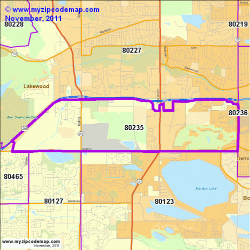 map of 80235