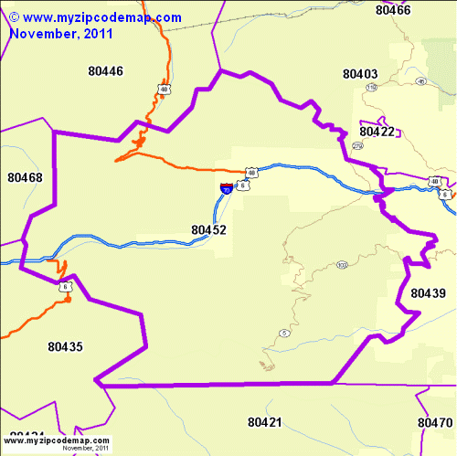 map of 80452