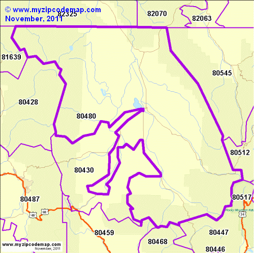 map of 80480