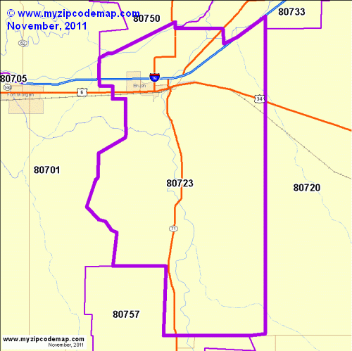 map of 80723