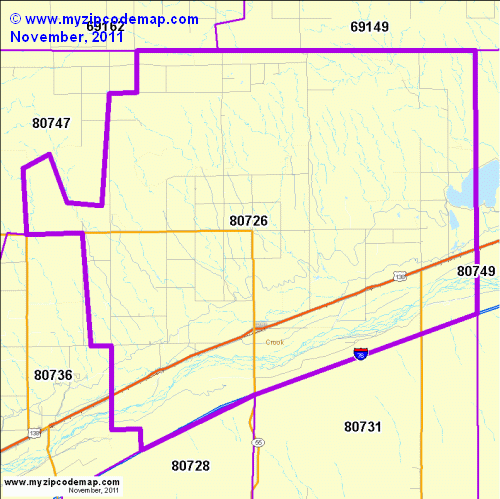 map of 80726