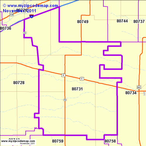 map of 80731