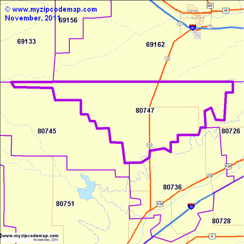 map of 80747