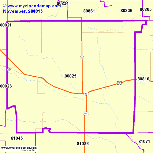 map of 80825