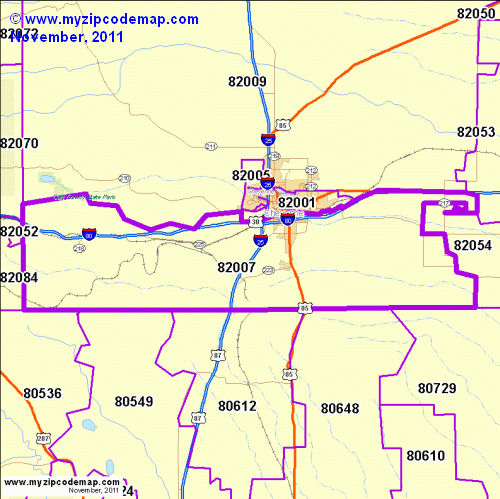 map of 82007