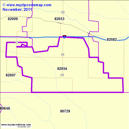 map of 82054