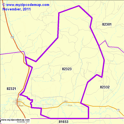 map of 82323