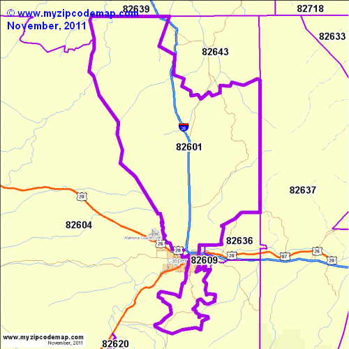 map of 82601