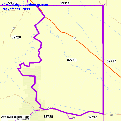 map of 82710