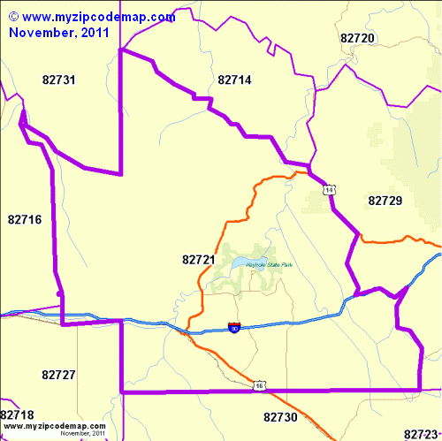 map of 82721