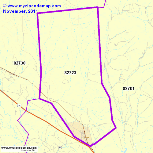 map of 82723
