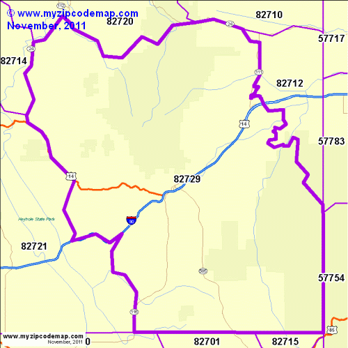 map of 82729