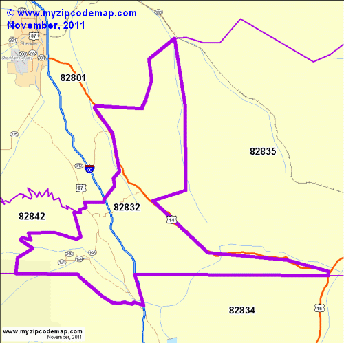 map of 82832