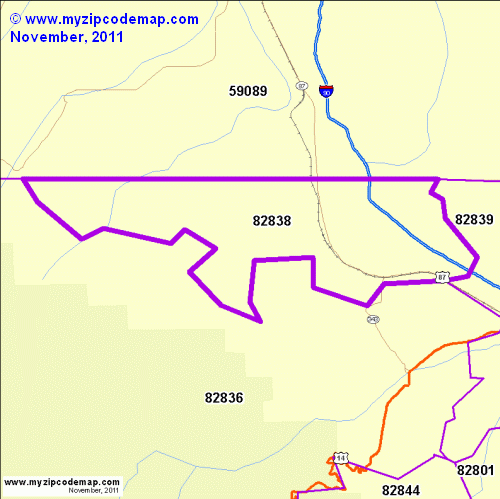 map of 82838