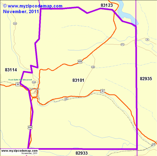map of 83101