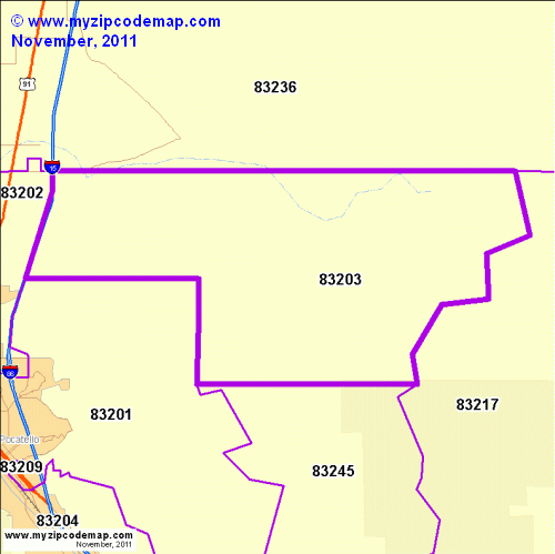 map of 83203