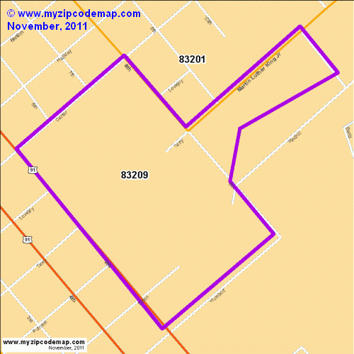map of 83209