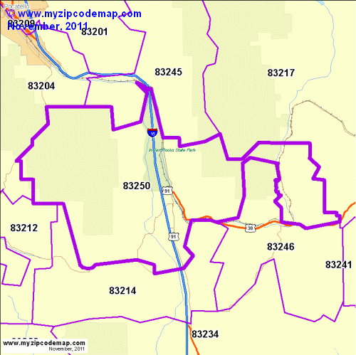 map of 83250