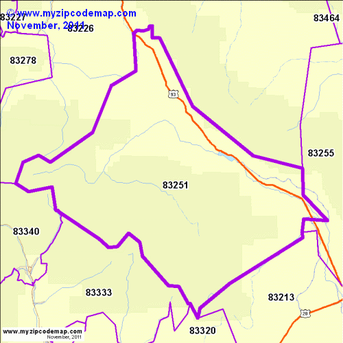 map of 83251