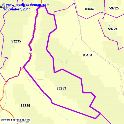 map of 83253