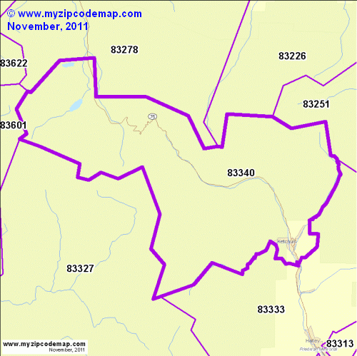 map of 83340