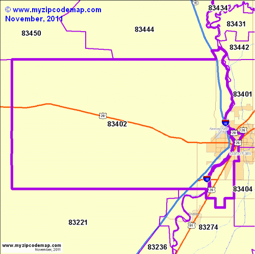map of 83402
