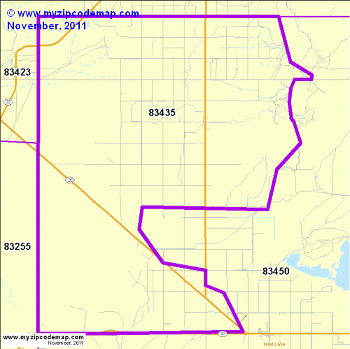 map of 83435