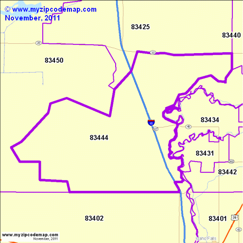 map of 83444