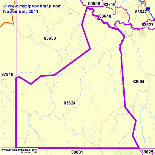 map of 83624