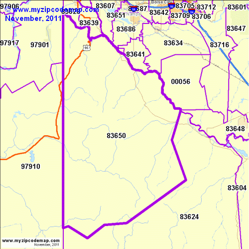map of 83650